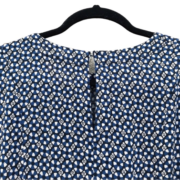 H&M Floral Dress Ditsy Blue Print 90s Style mini dress/tunic - Picture 6 of 8